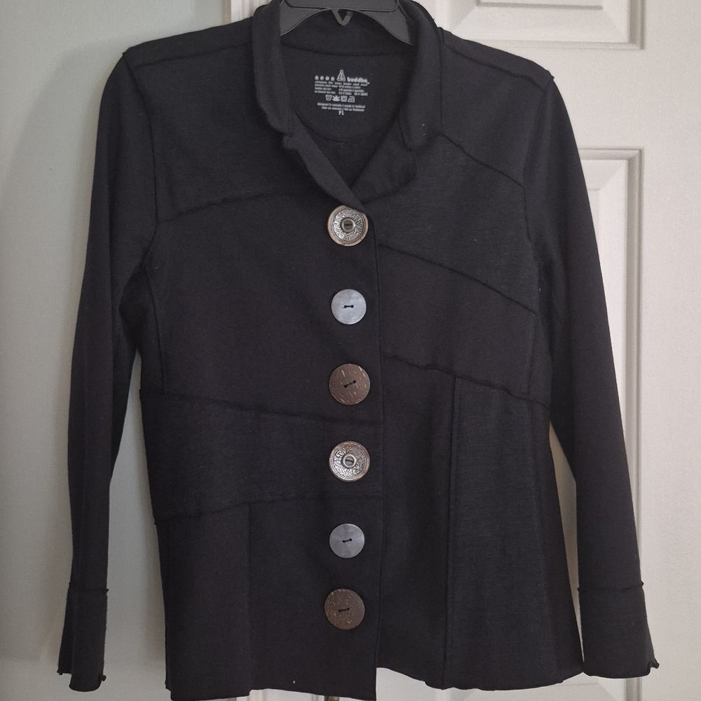Neon Buddha Black Jacket, Size PL